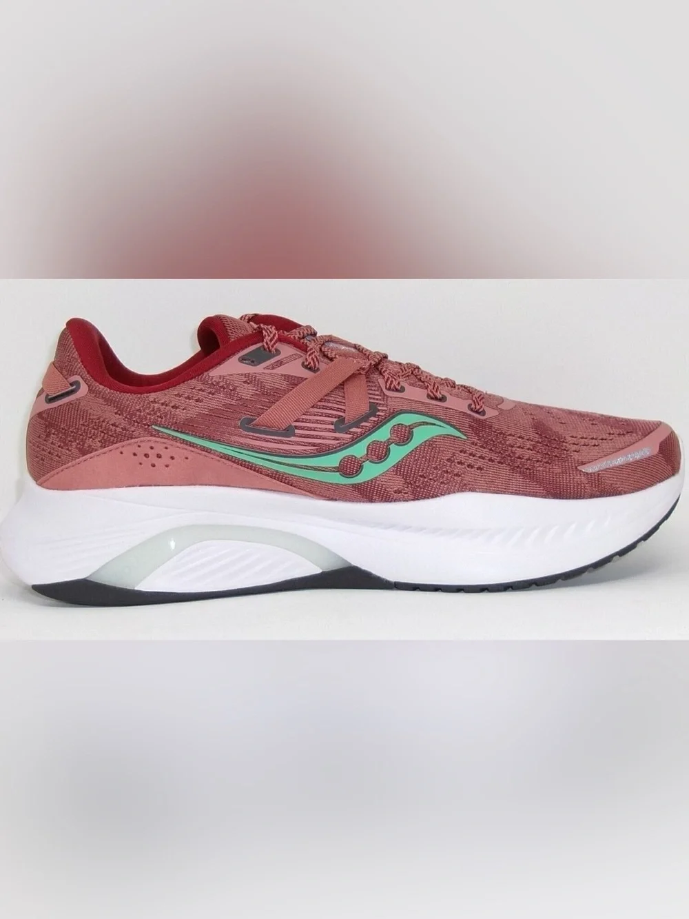 SAUCONY women's guide 16 running shoes - b/medium width in soot/sprig - Picture 2 of 7